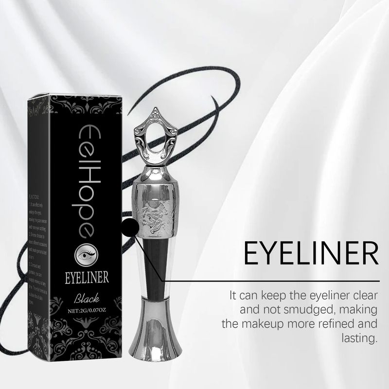 Eelhope Schwarzer bunter Charme vergrößert die Augen, feuchtigkeitsspendender, lichtechter Farb-Make-up-Eyeliner_voghion.com