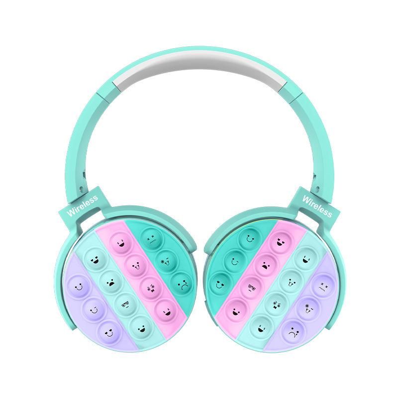 Nouveau PO950 décompression sur l'oreille Emoji PO bulle Bluetooth casque carte enfichable écouteur sans fil_voghion.com