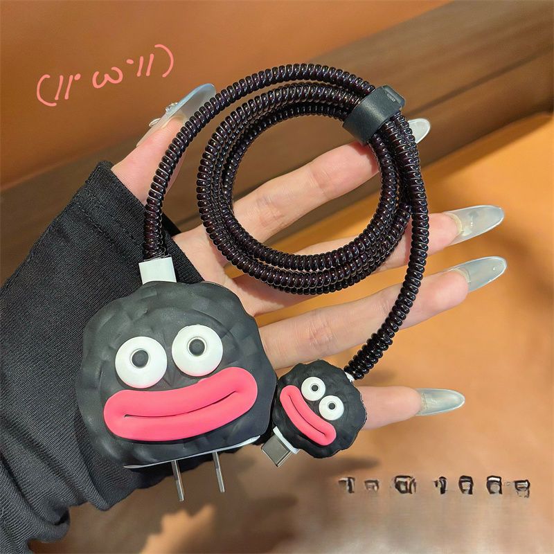 Quirky Big Mouth 16 Pro Max Charger Protective Case Compatible With 15 Data Cable Anti-Breakage 14 Heads_voghion.com