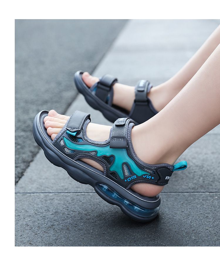 Mère et enfants 2024 été nouvelles chaussures pour enfants fond souple antidérapant garçons sandales enfants respirant sport chaussures de plage pour enfants à la mode_voghion.com