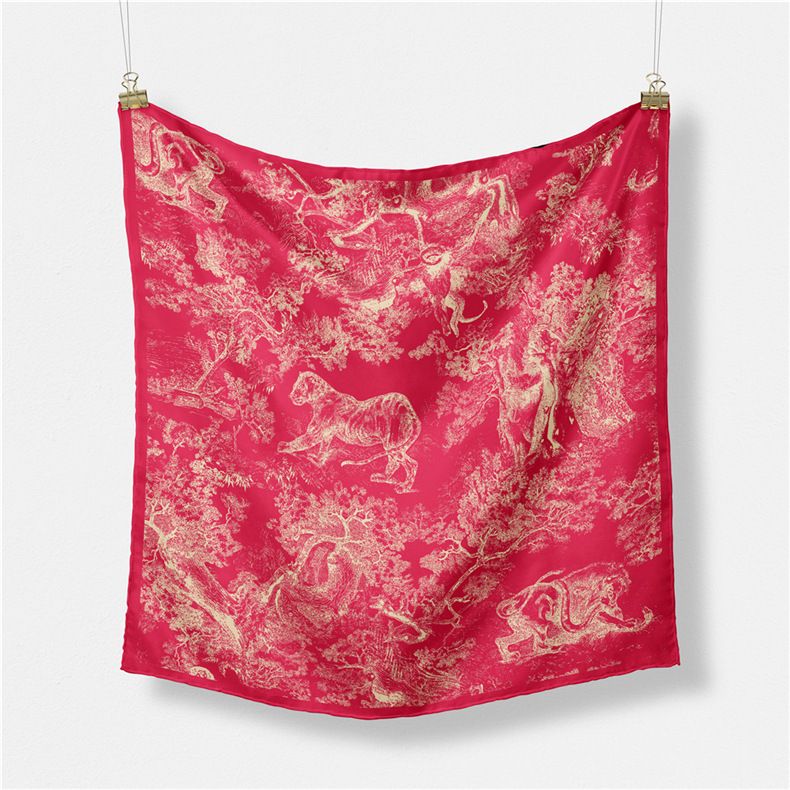 Neue twill frauen zoo kopftuch sommer simulation seide dünne professionelle flugbegleiterin quadrat schal_voghion.com