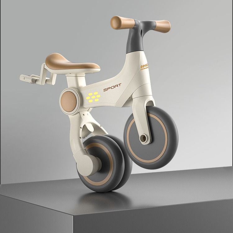 Kanner-Dräivad fir 1-3-6 Joer, Gläichgewiichtsvelo, Vëlo, Kann Kanner drécken, Multifunktions-Liicht, Klappbar, Scooter_voghion.com