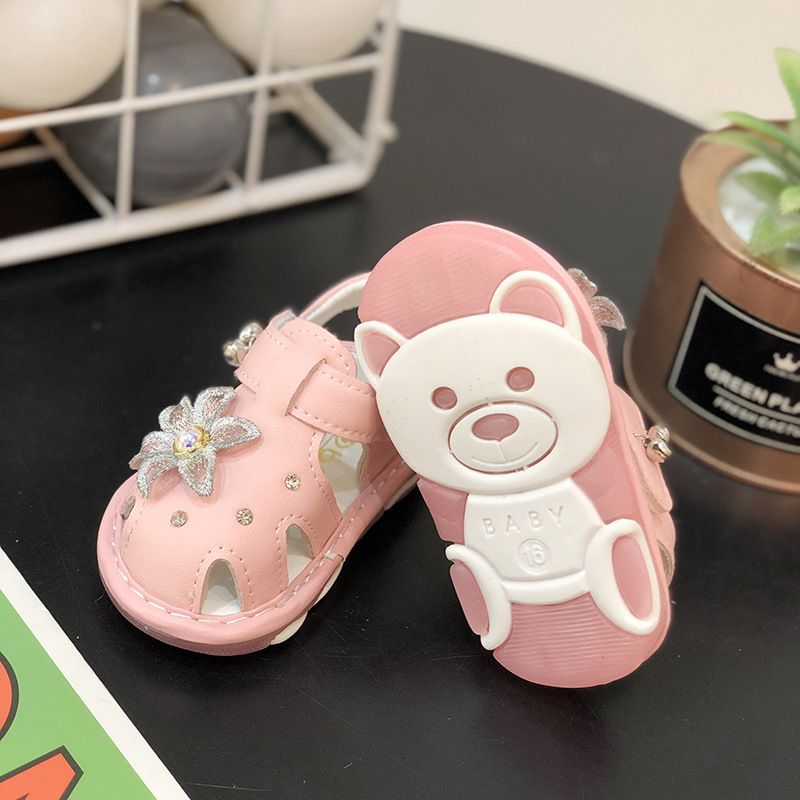 Kinder Schuhe Sommer neue baby mädchen sandalen weiche sohle kleinkind schuhe 0-1-3 jahre alt kinder geschlossen kappe licht prinzessin schuhe_voghion.com