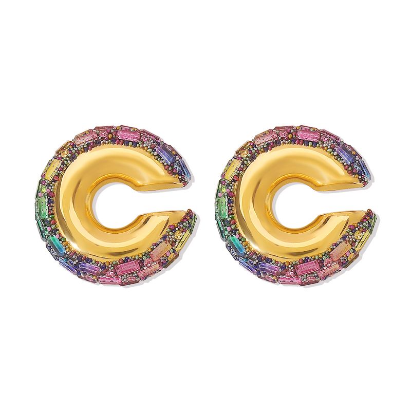 E12530 Orecchini a forma di C con nicchia geometrica, nuovi polsini, clip per orecchie da donna in lega metallica atmosferica_voghion.com