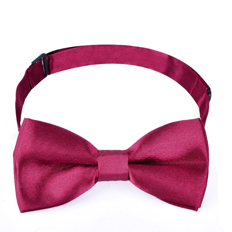 Papillon rosso per bambini, stile coreano, per ragazzi e ragazze, per scuola elementare e asilo, in tinta unita_voghion.com