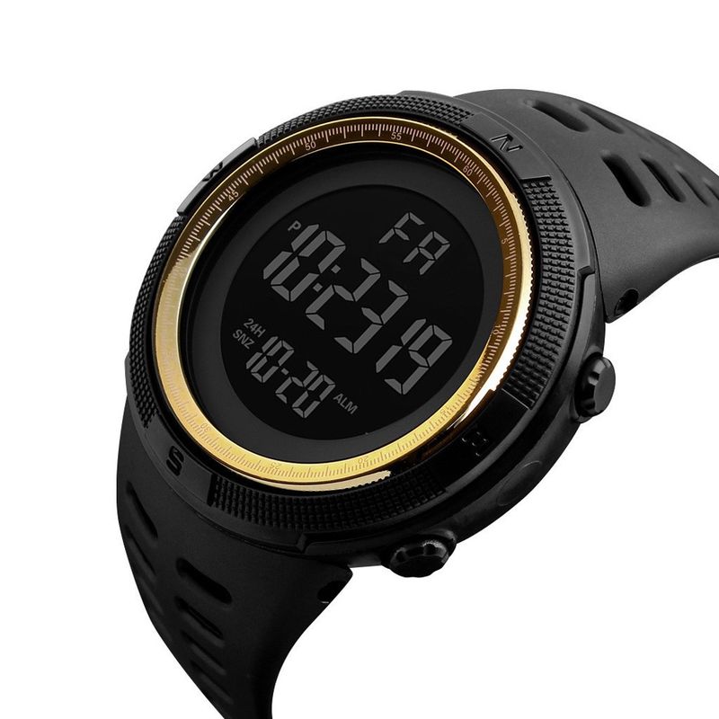 Internet Celebrity Style Student Men's Large Screen Sports Multi-Function Fashion Luminous Electronic Watch_voghion.com