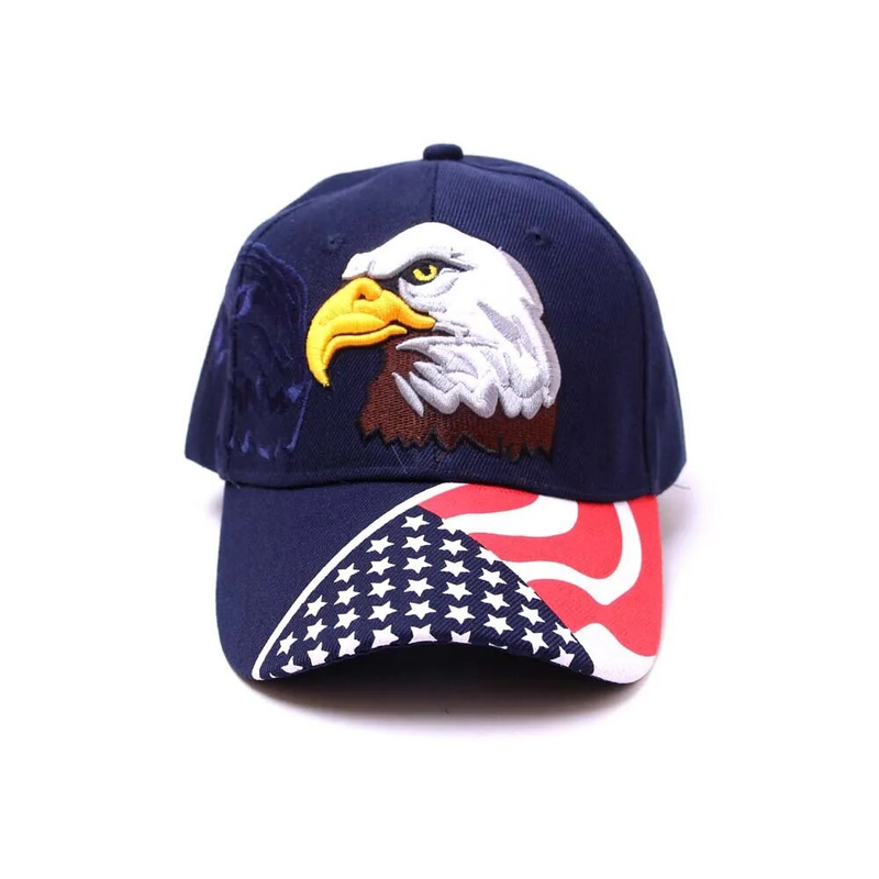 Sıcak balıkçılık ABD Bayrağı Kartal 3D Nakış beyzbol şapkası Snapback Kapaklar Rahat Gorras baba şapkası Erkekler Kadınlar Için_voghion.com