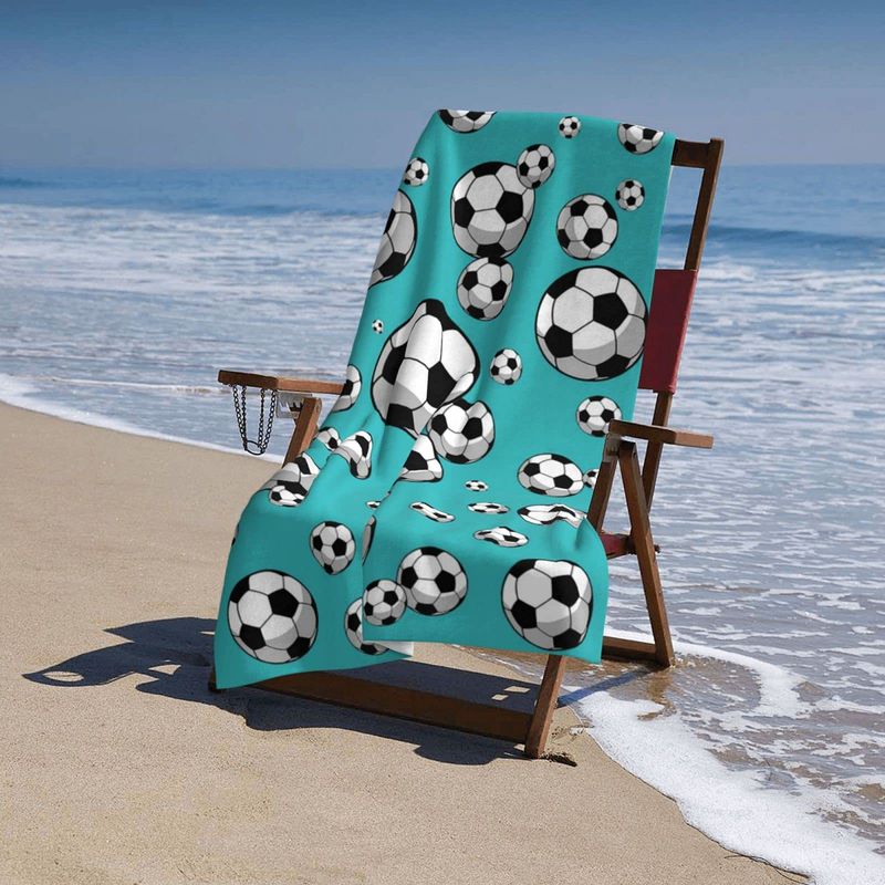 Asciugamano da spiaggia in microfibra anti-sabbia, extra large, ad asciugatura rapida, morbido e assorbente, adatto per piscina, nuoto e bagno._voghion.com