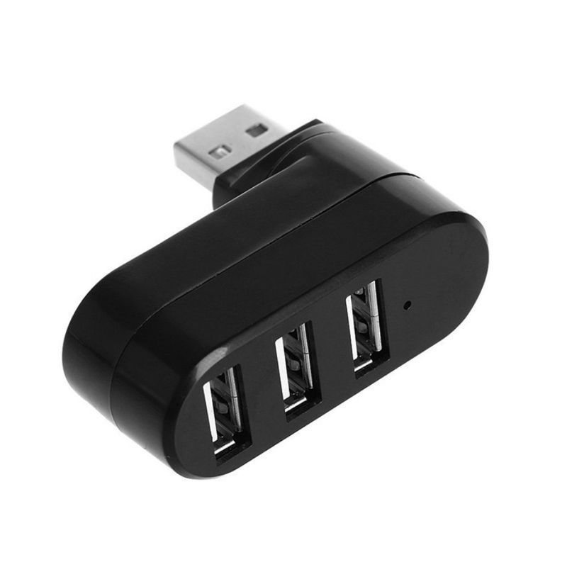 Hub adattatore girevole ad alta velocità USB Flash Drive Reader Splitter 3 porte USB 2.0 per computer PC Laptop Mini accessori_voghion.com