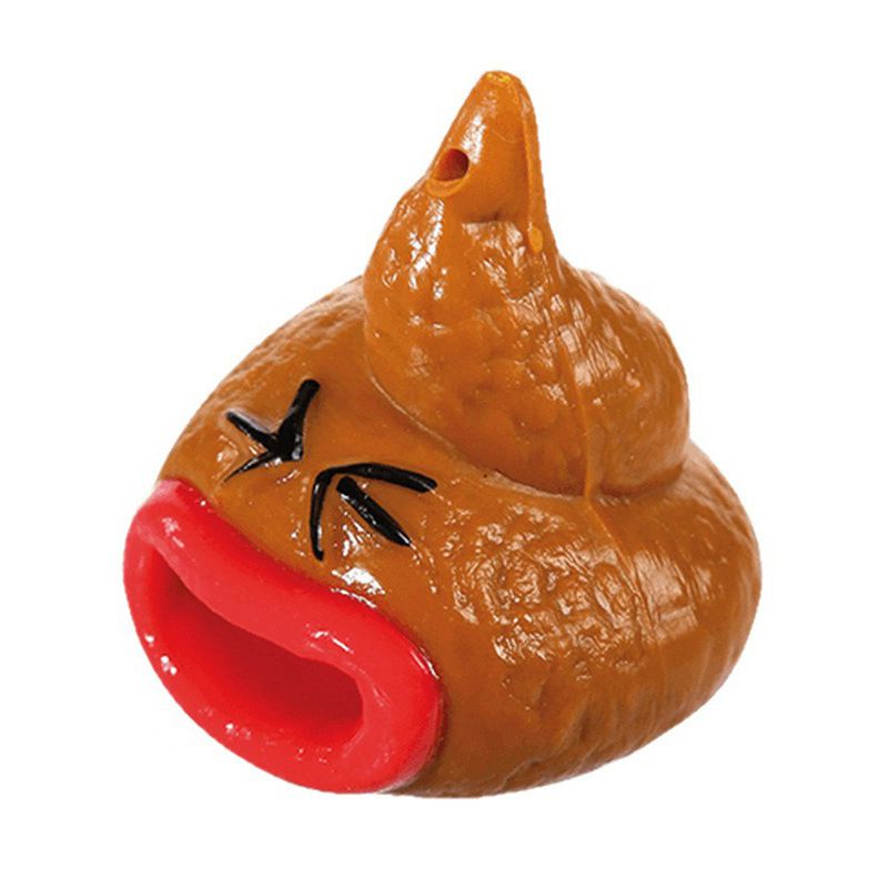 ToysMall Prank Poop Pendant Anti-stress Quick Recovery Vivid Out Tongues Tricky Poop Toys for Relax_voghion.com