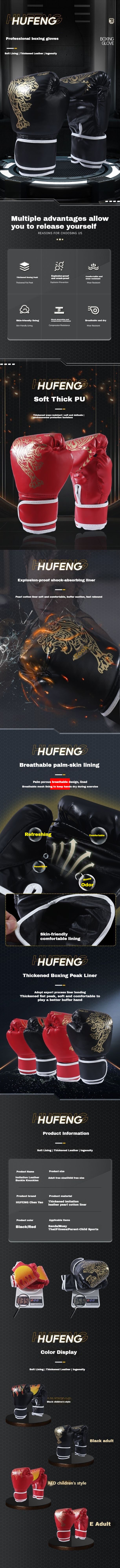 Männer, Frauen, Erwachsene, Kinder, Boxhandschuhe, Boxbedarf, Boxsackhandschuhe, professionelle Sanda- und Taekwondo-Handschuhe_voghion.com