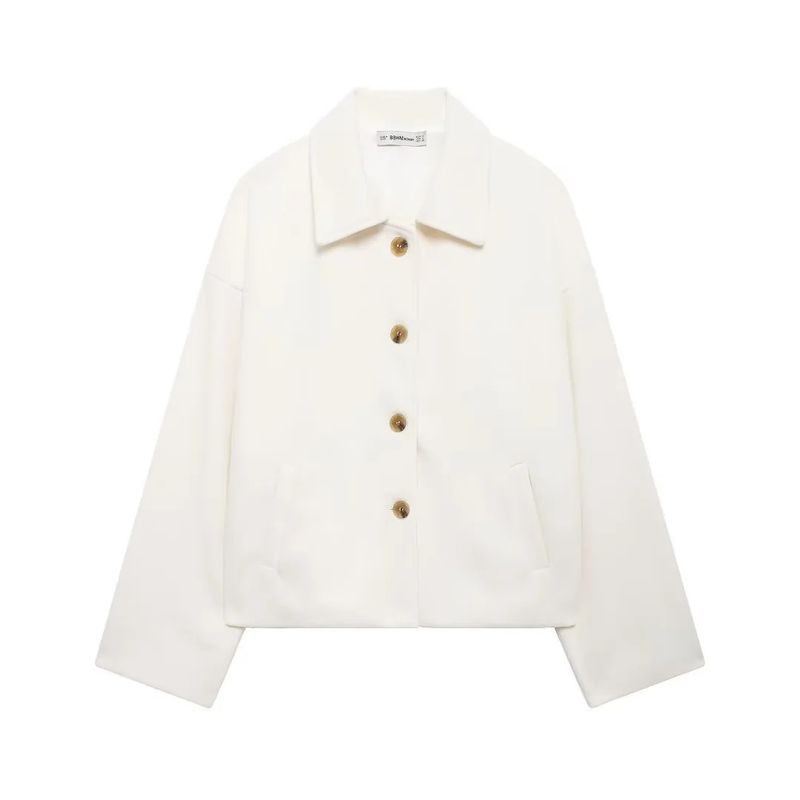 2024 Autumn New Women's Loose Casual Turn-Down Collar Long Sleeve Single-Breasted Woolen Jacket Coat_voghion.com