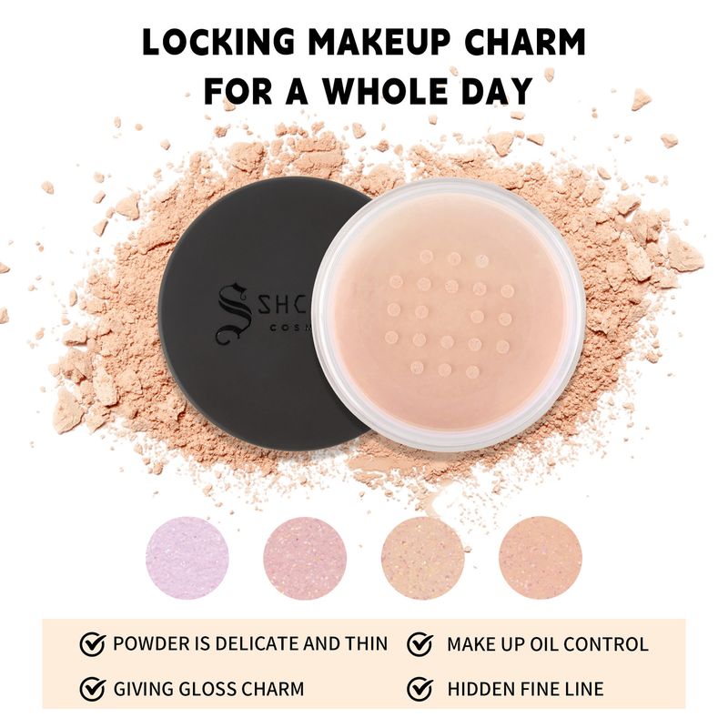 Cipria in polvere perlescente, impermeabile e a prova di sudore, correttore non struccante, cipria libera, fine, riparazione flash, volume, fissante, trucco_voghion.com