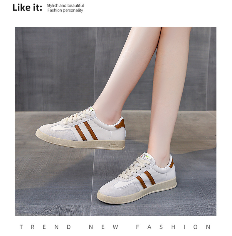 Forrest Gump Kleine Witte Schoenen Vrouwelijke Ins Tide 2023 Lente Nieuwe Comfortabele casual Duitse trainingsschoenen platte bodem sport ademende sneakers_voghion.com