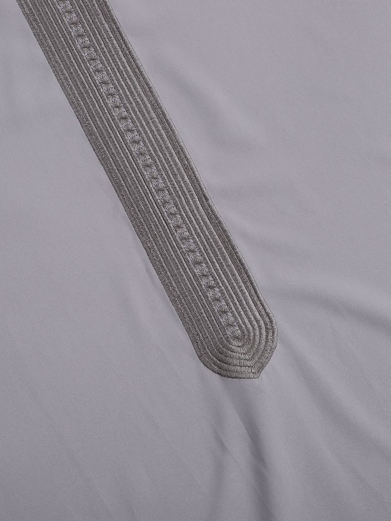 Neue Sommer 2025, Marokkanische Robe Für Männer, Handgestickte Streifen, Lockere, Atmungsaktive Djellaba Abaya, Muslimische Kleidung_voghion.com