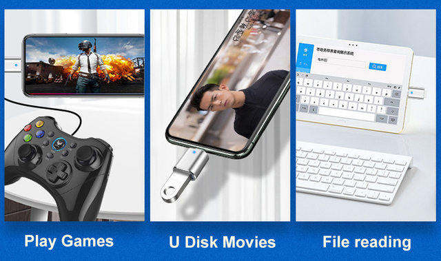 VYOPBC LED USB 3.0 v adapter tipa C OTG v USB C USB-A v mikro USB tip-C ženski priključek za adapterje Samsung Xiaomi POCO_voghion.com