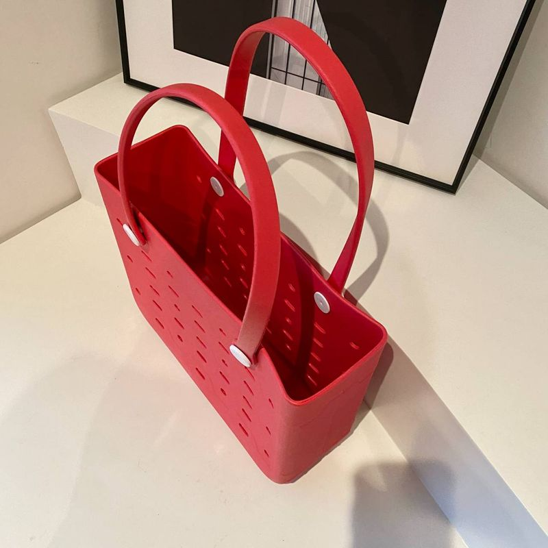 Borsa a tracolla da donna alla moda in materiale EVA, borsa da viaggio, spiaggia, estate, essenziale_voghion.com