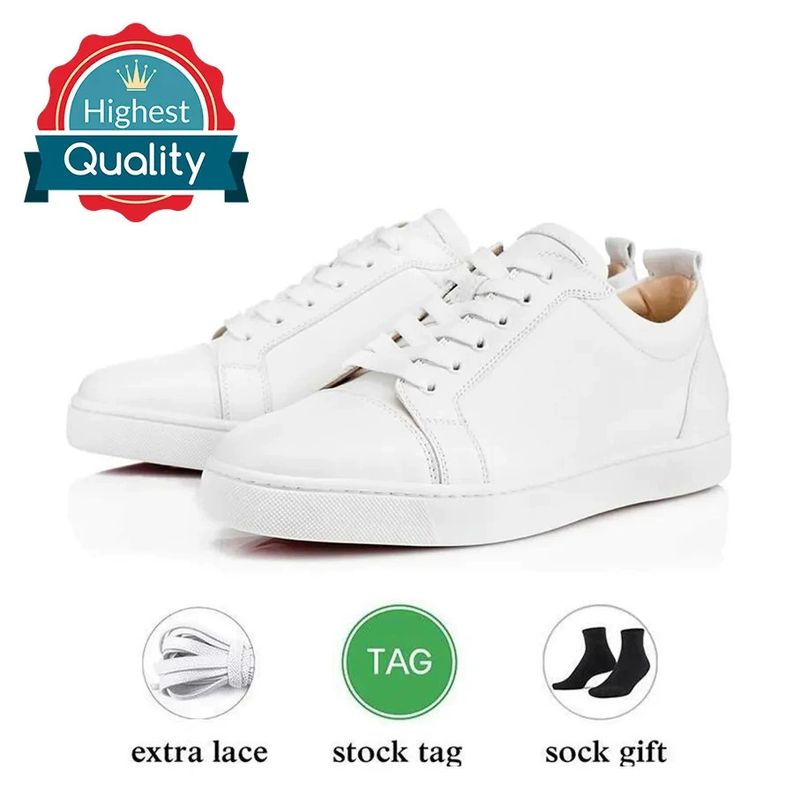 New Classic Electric Embroidery Red Sole Black Embroidered Low-Top Rivet Men's Flat Casual Crescent Shoes_voghion.com