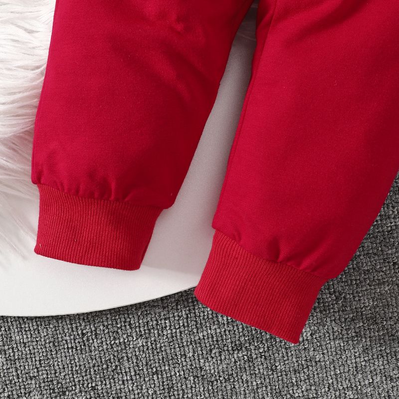 2024 Carino neonato e bambino piccolo abbigliamento per bambini lettera ricamata felpa con cappuccio pantaloni set_voghion.com