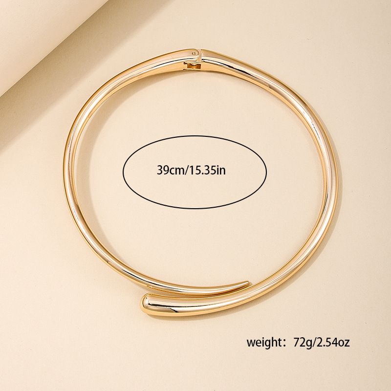 Women's Jewelry Retro Simple Style Heavy Metal Cold Style Punk Hip Hop Street Collar Commuting All Match_voghion.com