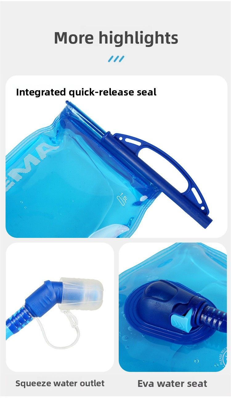 Outdoor Spots Potable Wate Bag Duża pojemność składana 1,5 l 2 l Tail Running Cycling Maathon Nawodnienie_voghion.com