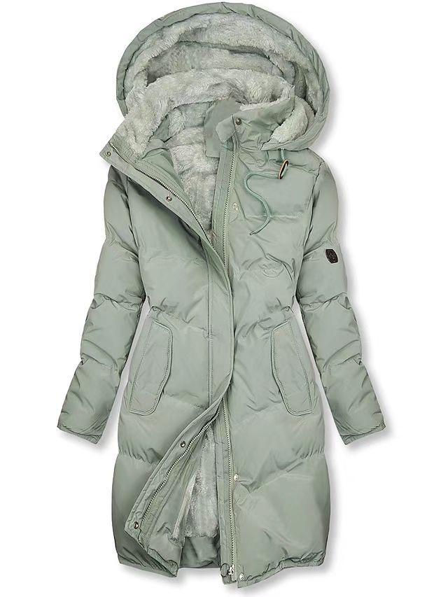 Women's clothing tops with plush collar and pockets women's jacket _voghion.com