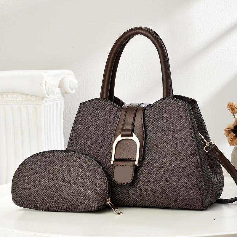 Women's Bags Two Piece Mother And Child Bag New Temperament Handbag Fashionable Simple Texture Shoulder Bag_voghion.com
