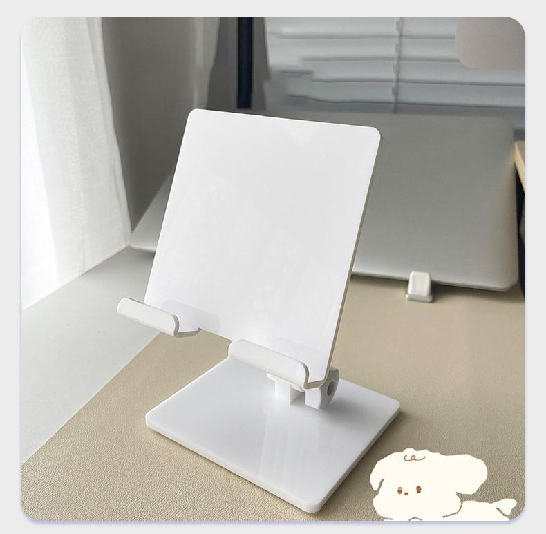 Produttore di telefono desktop in acrilico personalizzato per streaming live, tablet pigro, supporto pieghevole trasparente_voghion.com