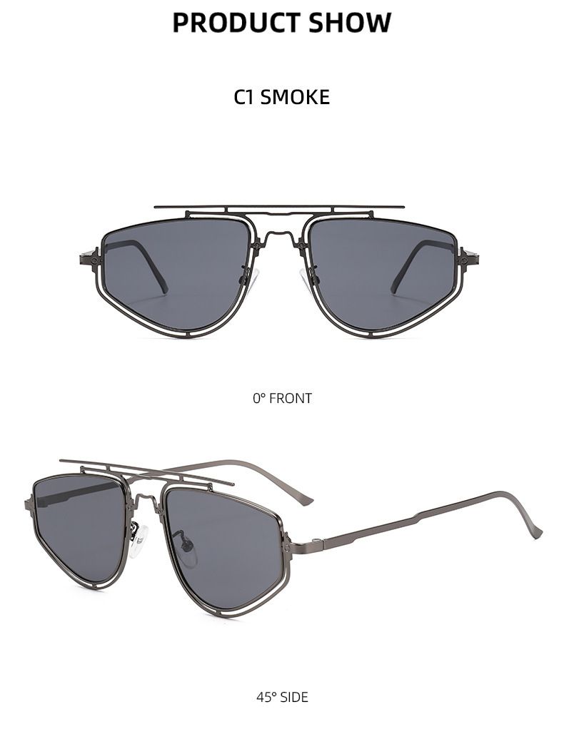 Sunglasses New Style High End Face Showing Small Large Frame Suitable For Square And Round Faces And UV Protection For Men And Women_voghion.com
