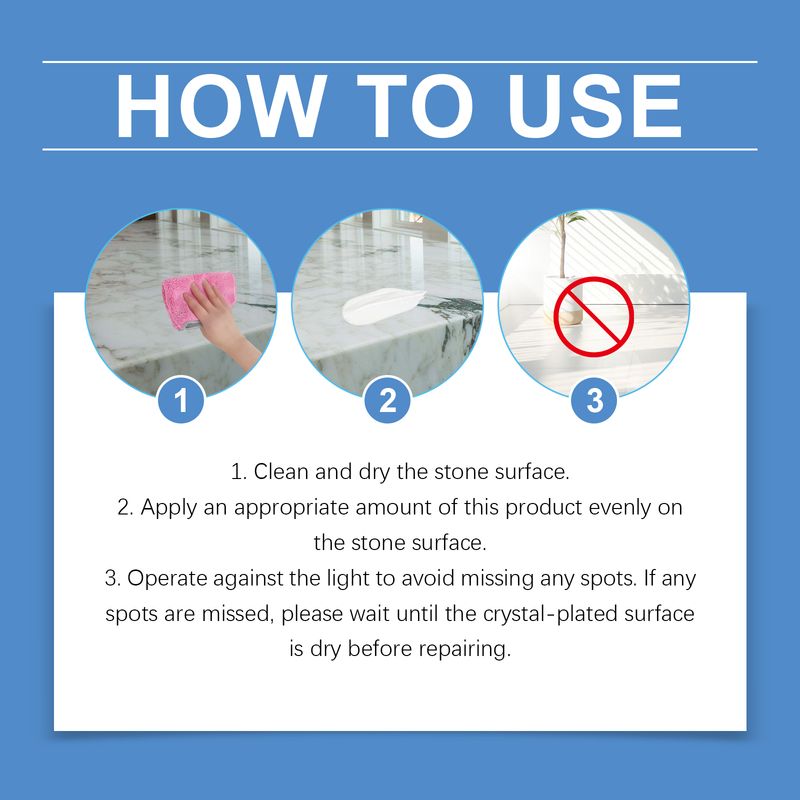 Jakehoe Stone Gloss Crystal Plating Agent Kitchen Quartz Tile Countertop Scratch Cleaning Stain Brightener_voghion.com