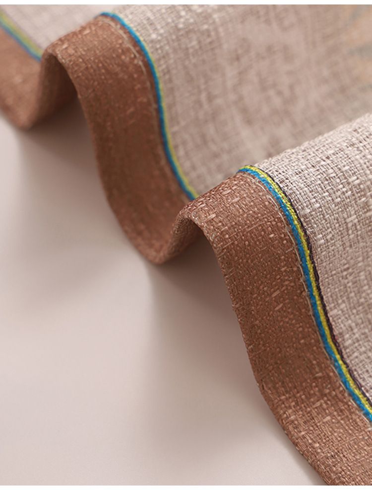 Moderne Enkelt Lille Frisk Planteprint Høj Kvalitet Rodet Semi-Sharging Print Gardin Arbejdsværelse Stue Balkon Soveværelse_voghion.com