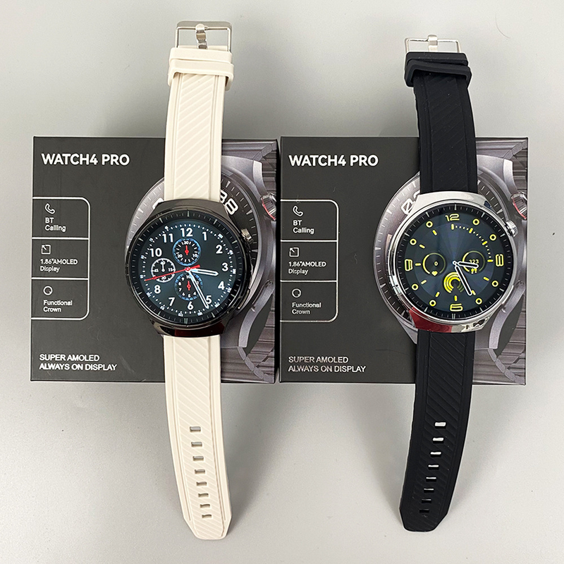 Pro Smartwatch Bluetooth Call Heart Rate Blood Pressure Wireless Charging Round Watch 4_voghion.com
