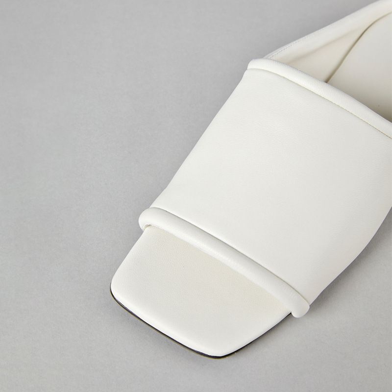 Ægte læder niche strand fritid brede flade sandaler til kvinder 2024 nye sommer enkle alsidige sandaler_voghion.com