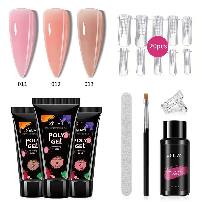 Art Tool Set Extension Glue Quick No Paper Tray Model Cleaning Water File Clipper UV Gel Nail Polish_voghion.com