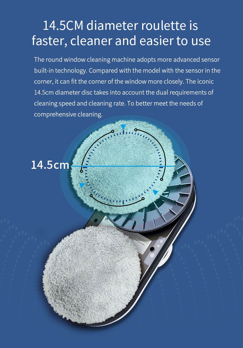 Double Sided Electric Remote Control Window Cleaning Machine Window Cleaning Robot_voghion.com