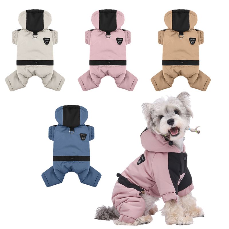 Abbigliamento invernale per cani di piccola e media taglia, giacca, abbigliamento riflettente per cuccioli, barboncini, tuta con cappuccio, bulldog francese, di PawParty Store_voghion.com