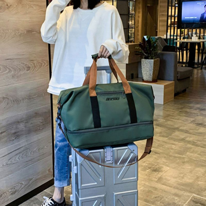 Lihao Reisetasche, unabhängiger Schuhhalter, wiederverwendbar, starke Tragkraft, Aufbewahrung, spritzwassergeschützt, trocken, nass, Outdoor, Fiess-Tasche, Reise_voghion.com
