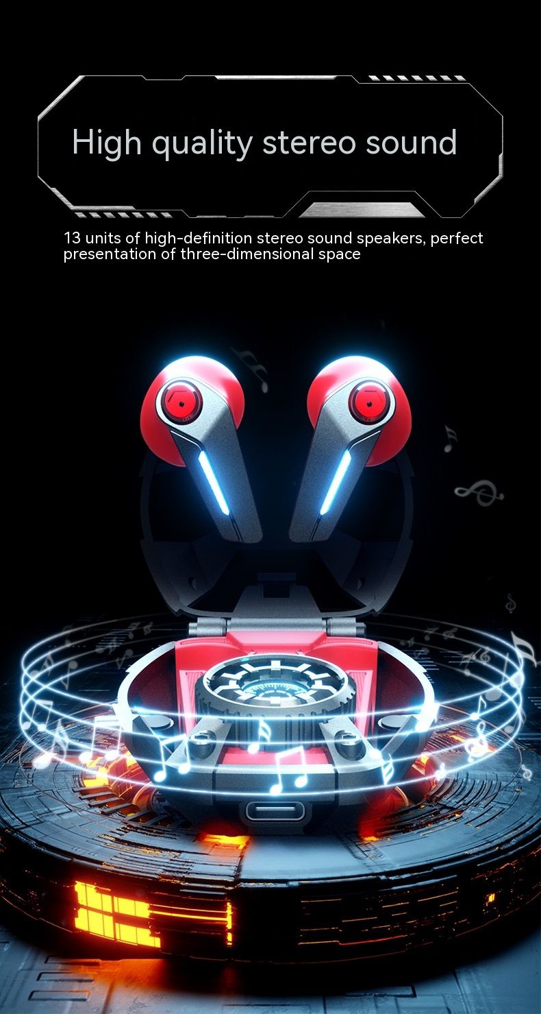Nuevo Cd-3 Mecha auricular Auriculares inalámbricos con Bluetooth aleación auriculares mecánicos Enc reducción de ruido Tws auriculares e-sports hombre regalos_voghion.com