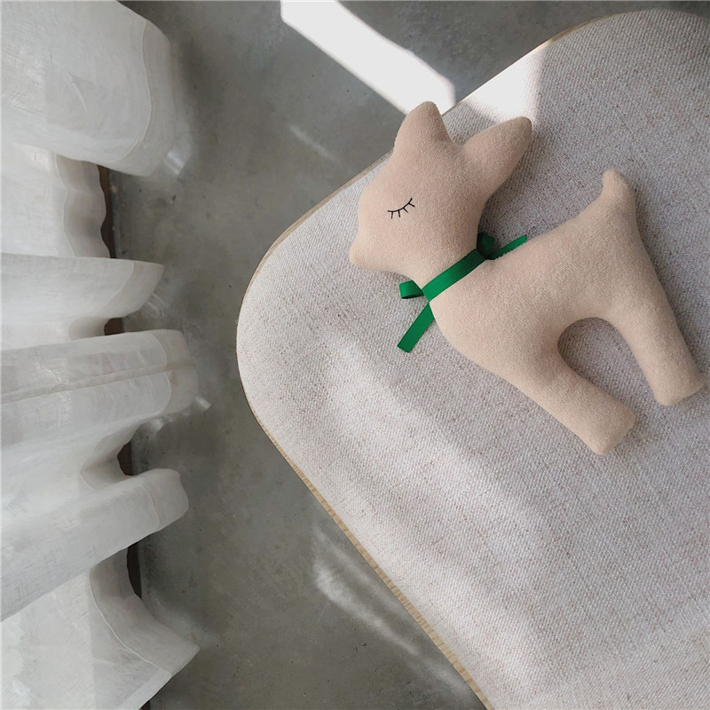 Beruhigendes Baby-Schlafspielzeug, kleine Bärenmaus, Bambi-Hirsch, Kindergeschenkpuppe_voghion.com