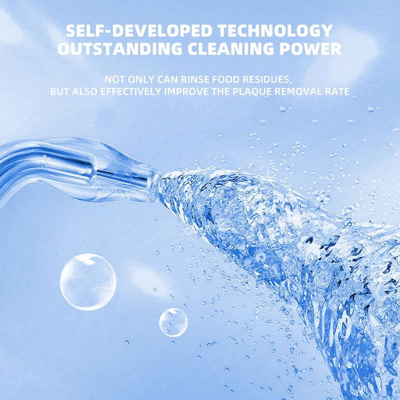Elektrisk tannrenser Oral Irrigator Oppladbar Vannstråle Tannrenser Tannvannstråd Tannrenser LXY_voghion.com