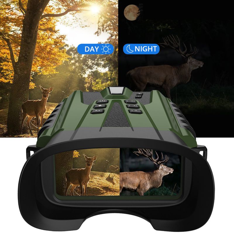 DT49 Nuovo binocolo HD per birdwatching, foto e video, portatile, per esterni, con visione notturna a colori e in condizioni di scarsa illuminazione_voghion.com