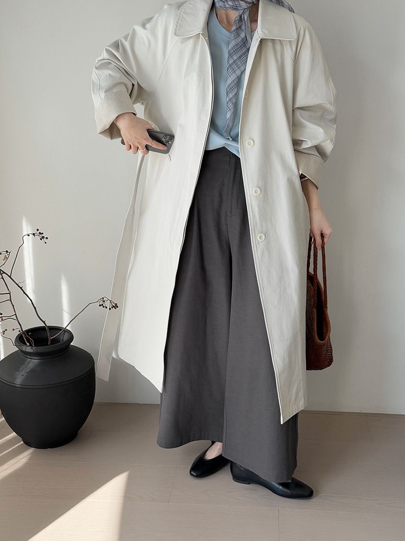 Women's Korean Retro Elegant Lapel Mid-Length Trench Coat For Women Japanese Style High-End Oversized Casual Jacket For Early Autumn_voghion.com