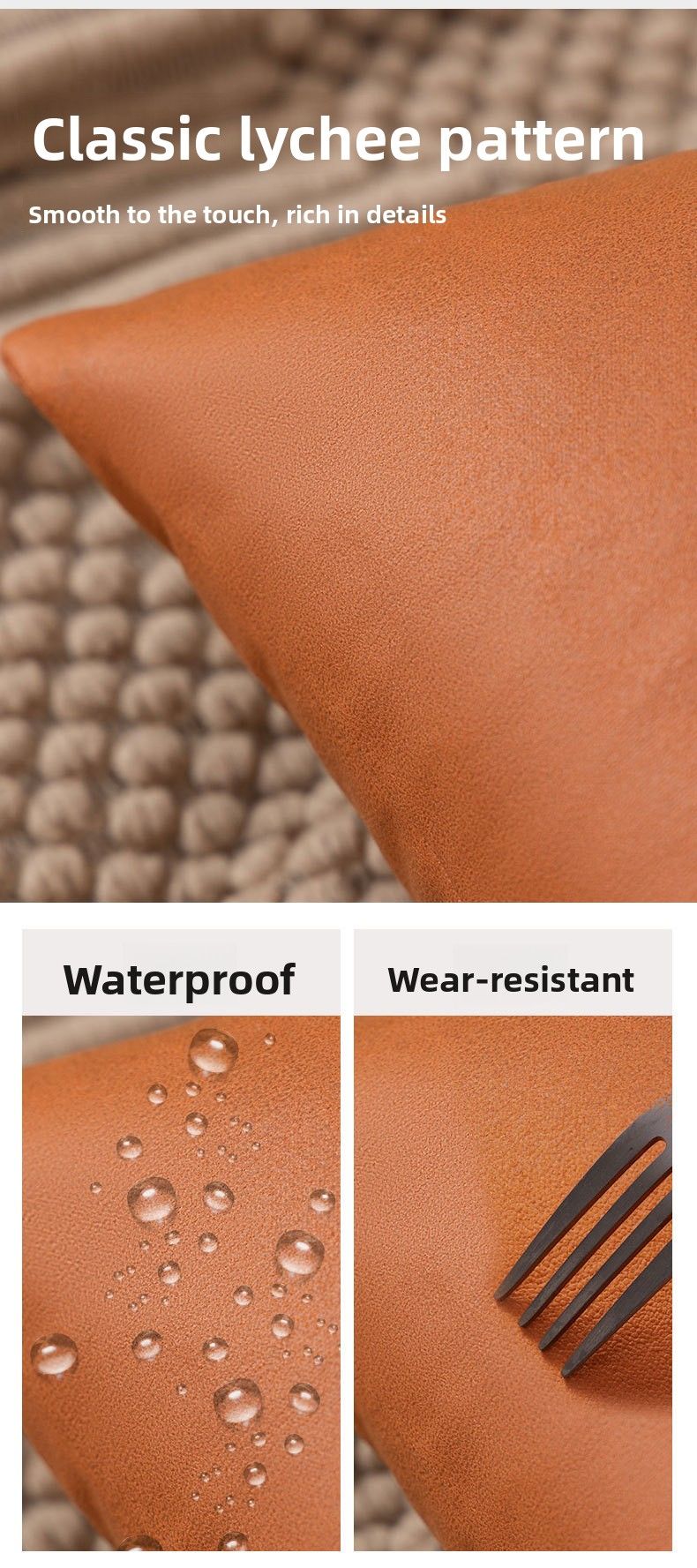 Wasserdichter Tech-Stoff, atmungsaktiv, kratzfest, einfarbig, für Wohnzimmer, Heimdekoration, Pcase, Sofakissen, Schlafzimmer_voghion.com