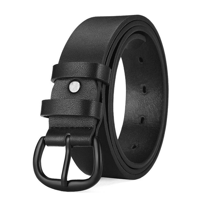 Nouvelle ceinture de simulation à boucle à aiguille noire à fusion électrique pour hommes et femmes_voghion.com