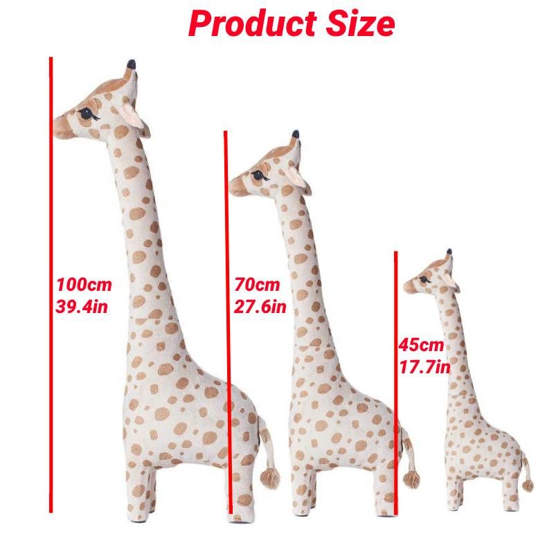 Niedliches Plüsch-Giraffen-Schlafkissen für Kinderzimmer und als Nickerchenhilfe_voghion.com