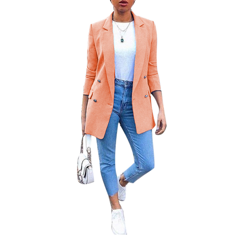 Women's Clothing Fashion Lapel Cardigan Temperament Suit Jacket_voghion.com