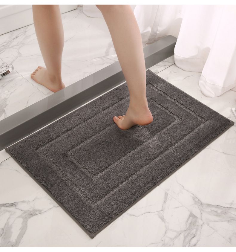 Heimtextilien Verdickte saugfähige Badezimmer-Fußmatten Badezimmer-Fußmatten Toiletten-Antirutschmatten Tür-Fußmatten Heimteppich_voghion.com