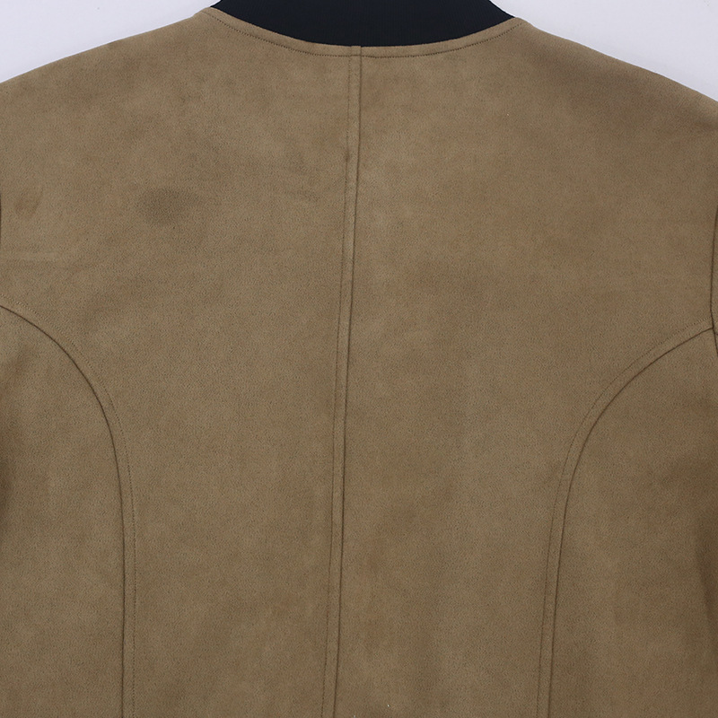 Men's Clothing Autumn and Winter Suede Stand Collar Men's Button Cardigan Jacket Casual Retro Jacket Men_voghion.com