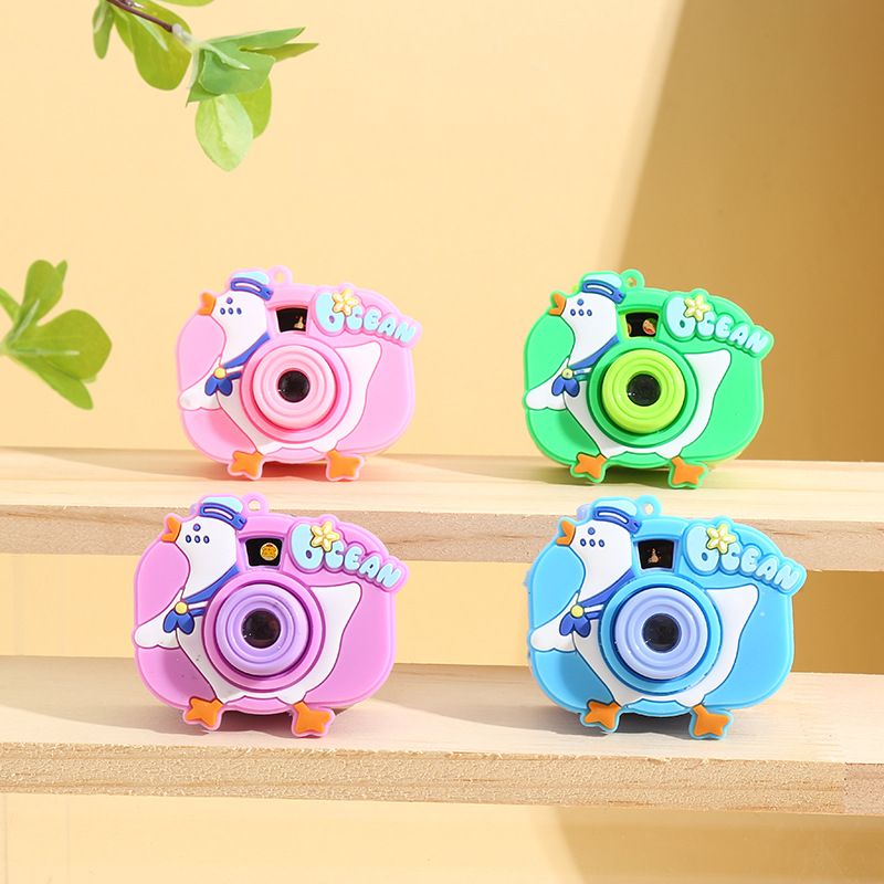 Cute Projection Function Camera Luminous Keychain Couple Car School Bag Ornament Exquisite Key Chain Gift_voghion.com