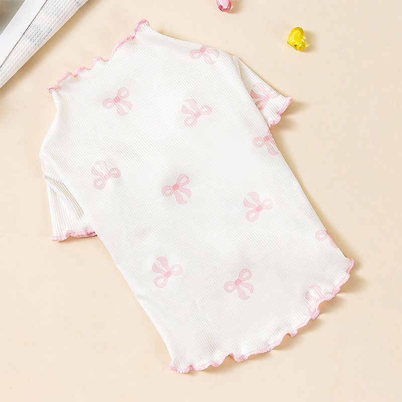 Maglietta con base a cuore, abbigliamento primaverile e autunnale, orsacchiotto, bichon, cani di piccola taglia, cuccioli, gatti a pelo corto britannico, animali domestici_voghion.com